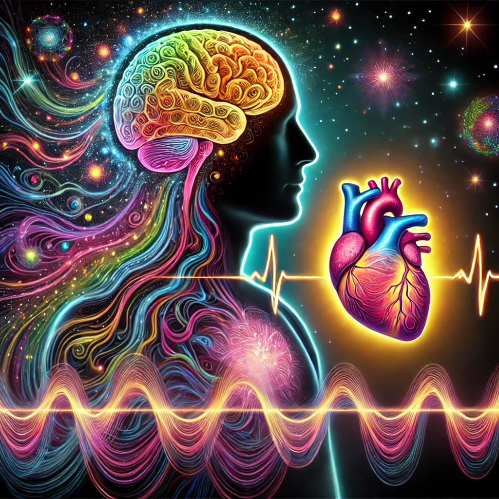 Brain and heart rhythms with psychedelic experiences